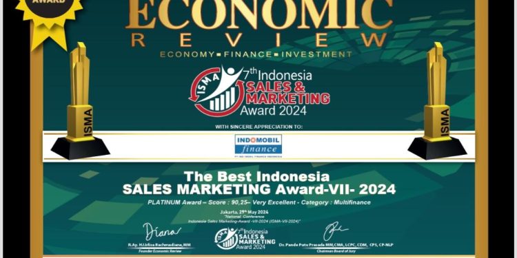 IMFI Raih Platinum Award The Best ISMA VII 2024 kategori Multifinance