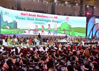 Presiden dan Ibu Iriana Hadiri Puncak Peringatan Hari Anak Nasional Tahun 2024 di Papua
