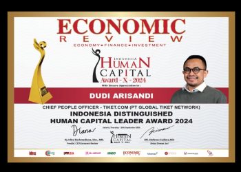 Dudi Arisandi, Chief People Officer tiket.com Raih Indonesia Distinguished Human Capital Leader Award 2024