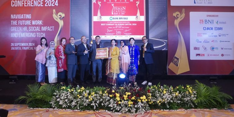 Bank  BPD Bali Raih  Indonesia Human Capital Award X 2024