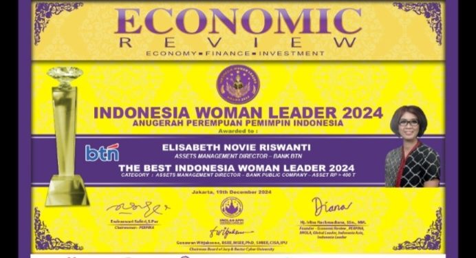 Elizabeth Novie Riswanti Direktur Assets Management Bank BTN Raih The Best Indonesia Women Leader 2024