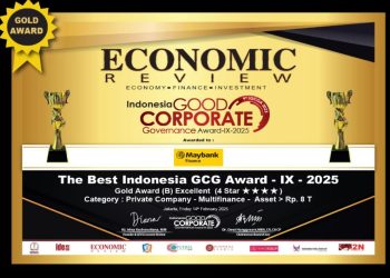 Mengacu Pada 3 Aspek GCG Mumpuni, Maybank Finance Raih GCG Award 2025 Kategori Gold Award.