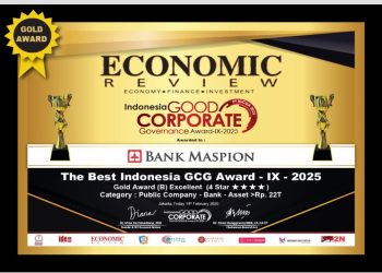 Bank Maspion Torehkan Prestasi di Ajang GCG Award 2025 Gelaran Economic Review dengan Raih Gold Award
