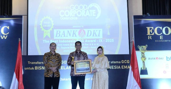 Terus Berkomitmen Tata Kelola Terintegrasi, Bank DKI Raih GCG Award IX 2025