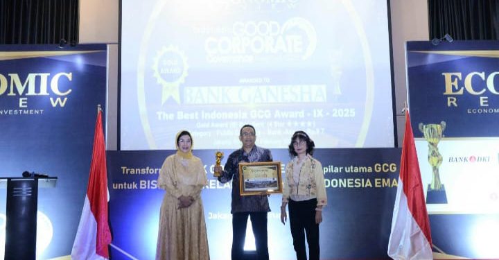 Prestasi di Awal Tahun, Bank Ganesha Raih GOLD  Award dalam Good Corporate Governance (GCG) Award 2025