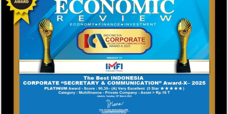 Arie Rinaldi, Sekper Bank DKI Raih The Best Corsec & Corcomm Award 2025