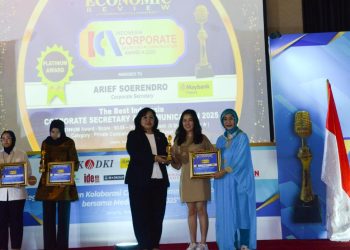 Arie Rinaldi, Sekper Bank DKI Raih The Best Corsec & Corcomm Award 2025