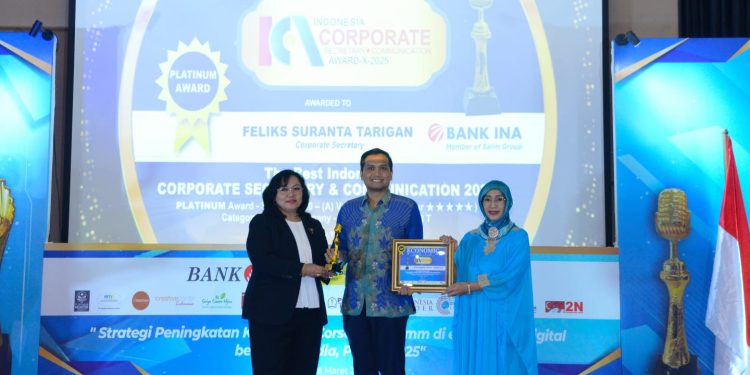 Selamat! Feliks Suranta Tarigan, Raih Platinum Award The Best Indonesia Corsec 2025