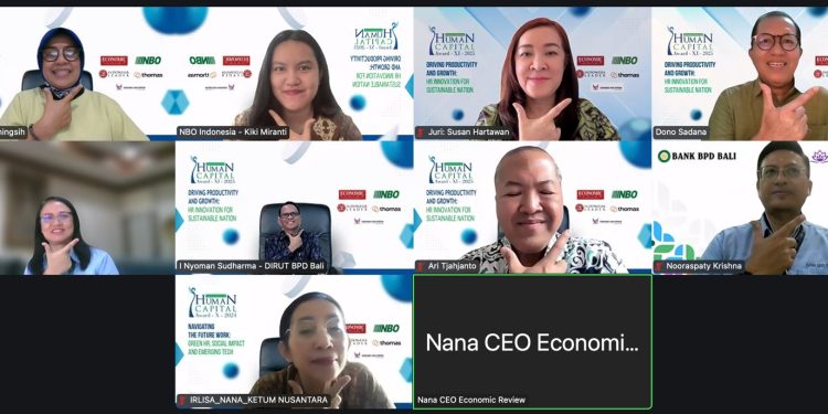 BPD Bank Bali Ikuti Penjurian IHCA 2025 Via Zoom Bersama Economic Review