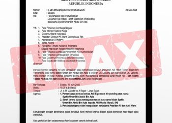 Mensesneg Tidak Pernah Mengeluarkan Surat Undangan Penyelesaian Dokumen Hibah Atas Nama Syekh Umar Bin Abdul Bin Azis
