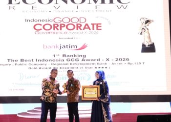 Kalteng Raih Gold Award – GCG Award 2026 dari Economic Review