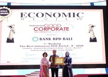 Kalteng Raih Gold Award – GCG Award 2026 dari Economic Review
