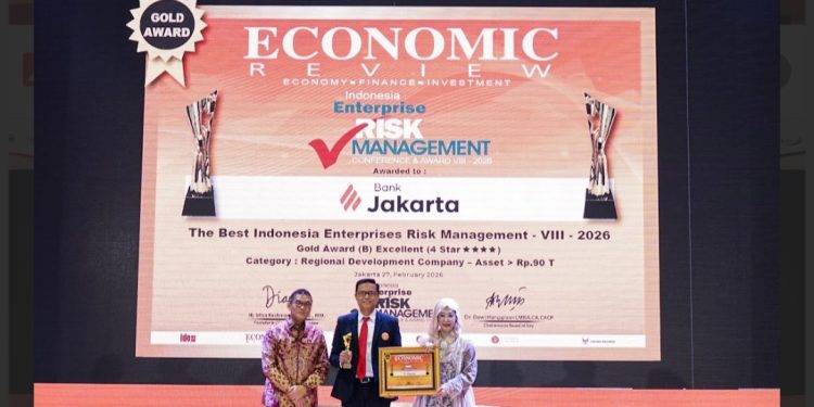 ERM dengan Proses Bisnis Berbasis Risiko, Hantarkan Bank Jakarta Raih Gold Award Excellent IERMA 2026