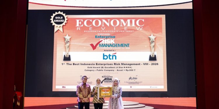 Bank BTN Raih 1st ERM di Acara IERMA 2026 Helatan Economic Review