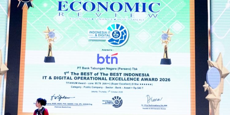 PT Bank Tabungan Negara (Persero) Tbk Raih Juara Umum Penghargaan IT 2026