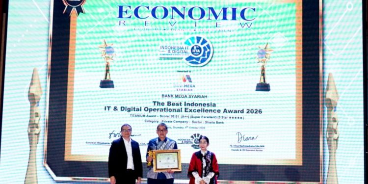 Bank Mega Syariah Raih Best IITA 2026, Titanium Award, Kategori Sharia Bank