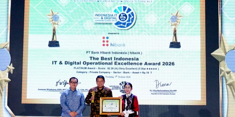 Hibank Berhasil Boyong Platinum Award – Very Excellent IITA 2026 Berkat IT Mumpuni
