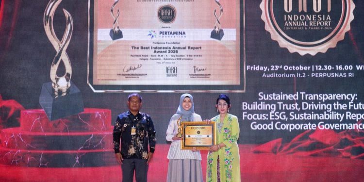 Pertamina Foundation Raih Platinum Award IARA 2026 Apresiasi Tertinggi Economic Review